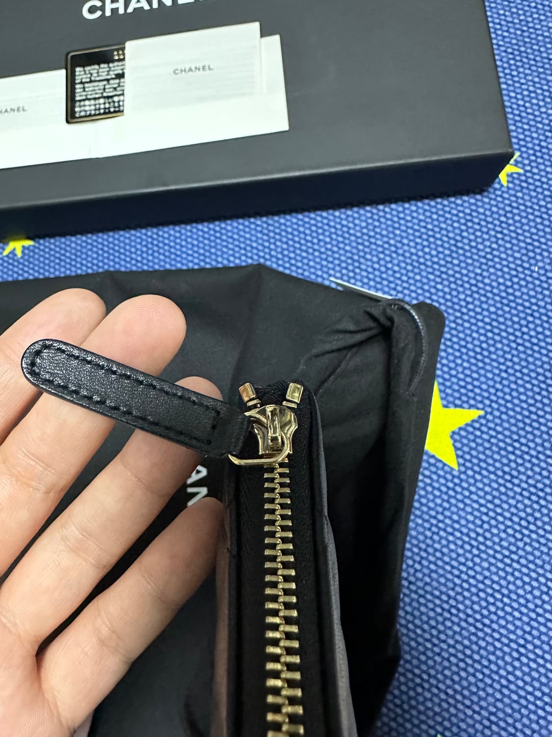 샤넬 램스킨 클러치 라지 금장 상품이미지7