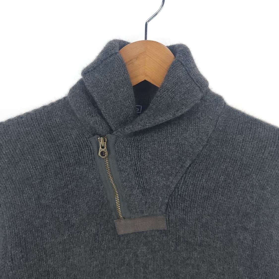 [남S]폴로랄프로렌 차콜 숄카라 헤비 니트[Y5C-054] 상품이미지2