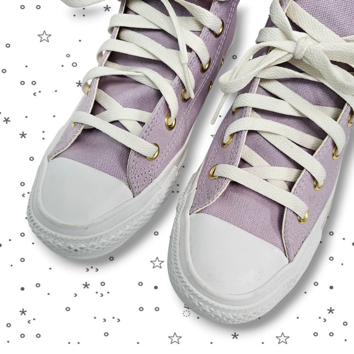 240 CONVERSE 컨버스 하이 하트패치 라일락 스니커즈 상품이미지6