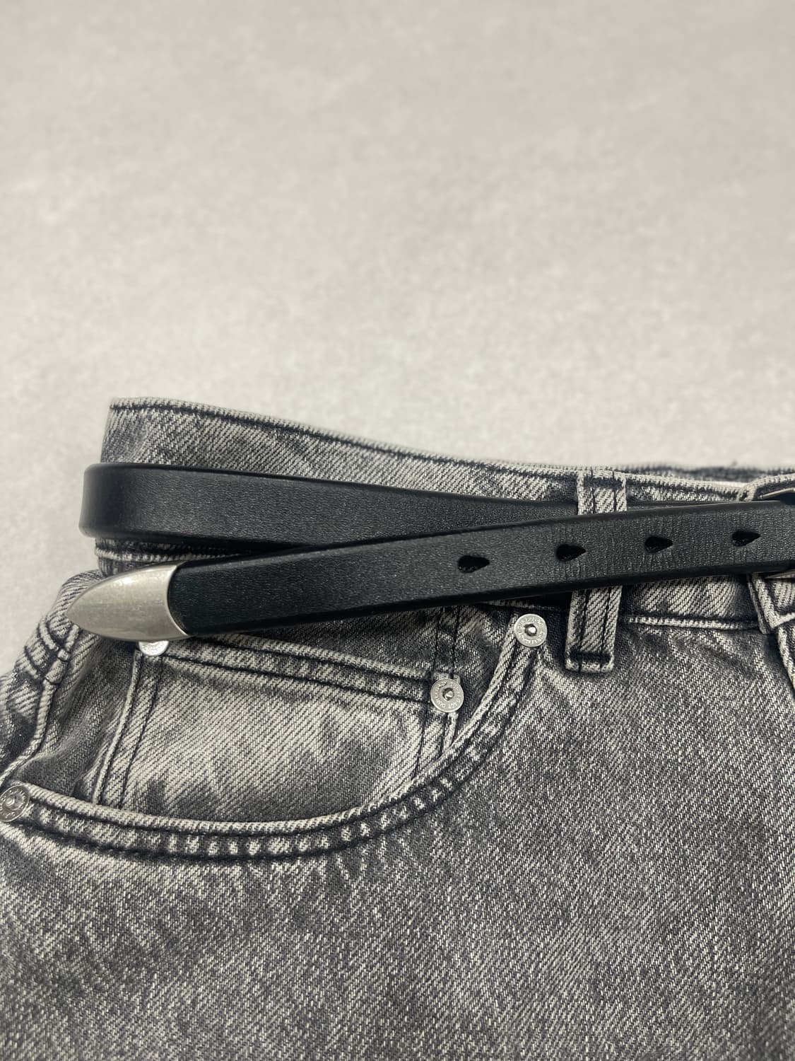 러스틱 리얼가죽벨트 (2cm) 상품이미지2