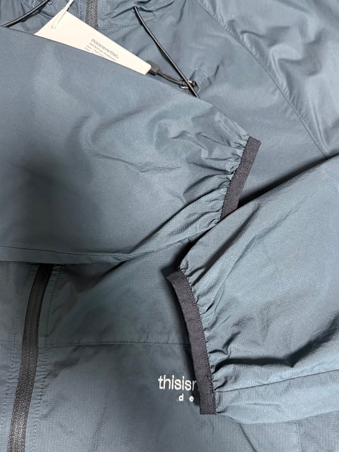 [L] 디스이즈네버댓 퍼텍스 QA 윈드브레이커 워시드 블랙 상품이미지5