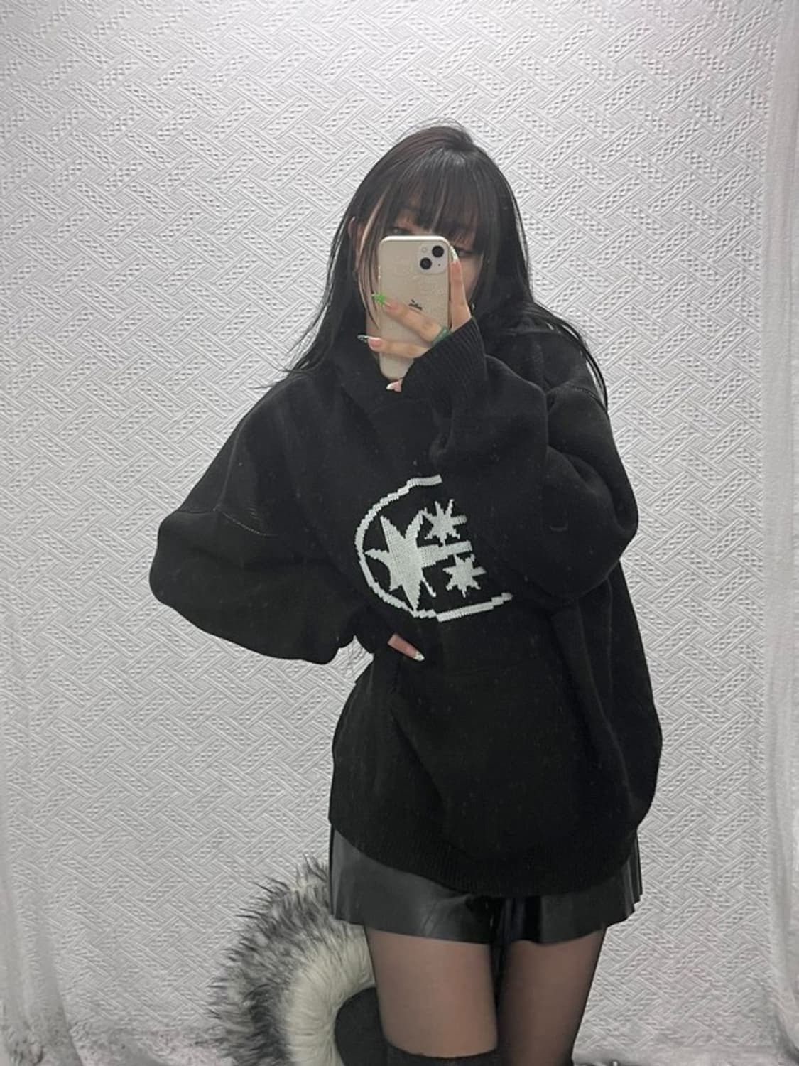 나이스 고스트 클럽 스트릿 쓰리스타즈 트윙클 후드티 L C09007 상품이미지1