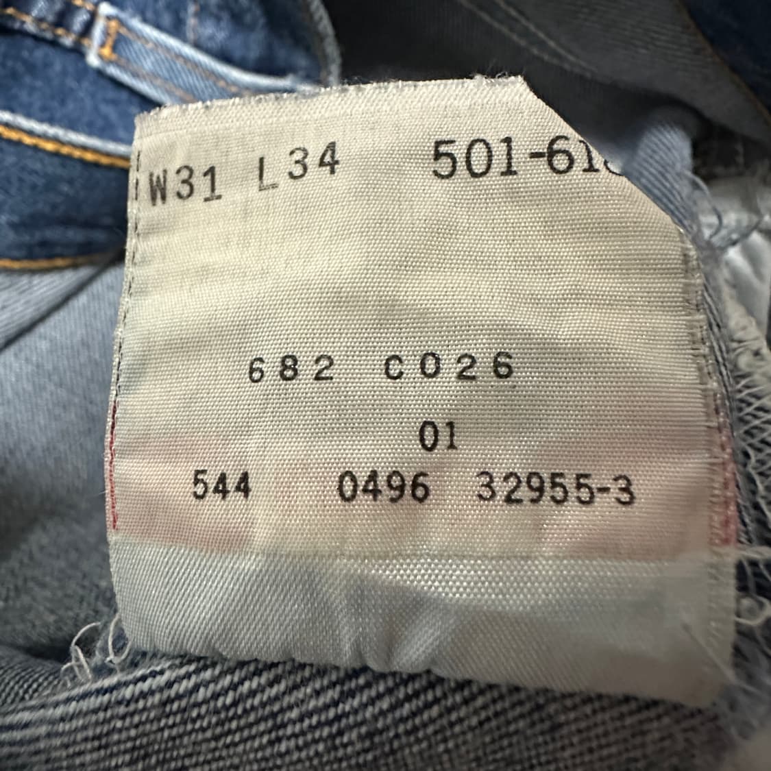 LEVI'S 501 90's usa made vintage jeans 상품이미지5