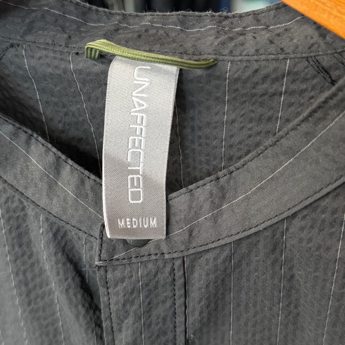 [M] 언어펙티드 차이나카라 시어서커 셔츠 상품이미지5