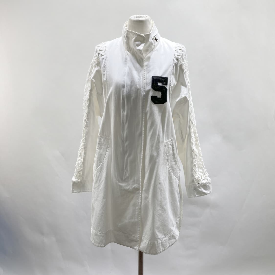 에고이스트 여성롱집업자켓 면 화이트 FREE 상품이미지1