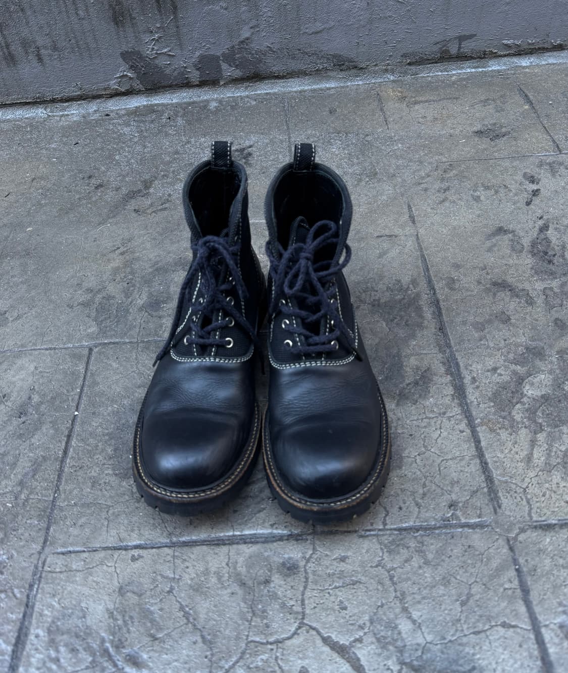 꼼데가르송 옴므 스티치 이중 도킹 부츠 상품이미지3