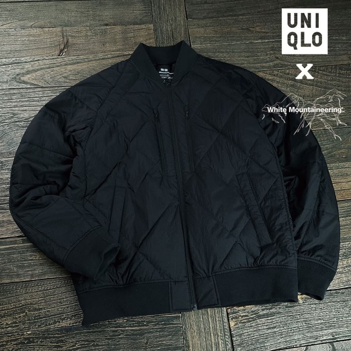 [유니클로 X 화이트마운티니어링] 퀄팅 봄버 자켓 M19269 상품이미지1
