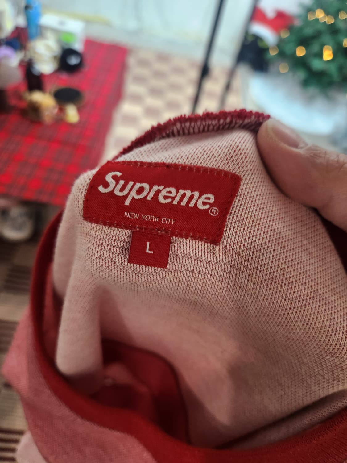 슈프림 토날 스트라이프 로고 크루넥 니트 (L) 상품이미지3