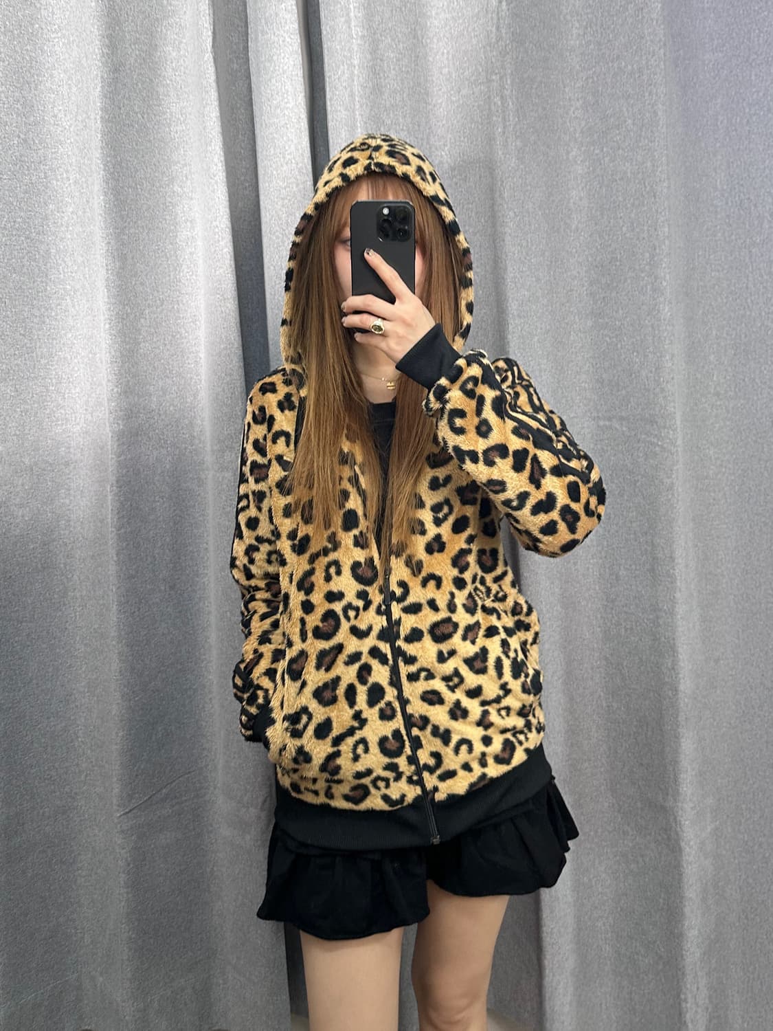 [정품]아디다스 레오파드 플리스 후드 집업 L 상품이미지2