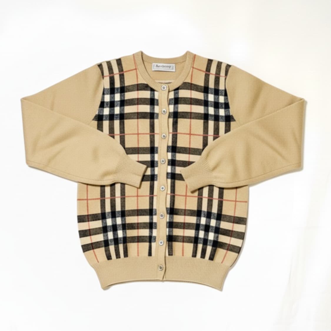 버버리 체크 라운드 가디건 상품이미지5