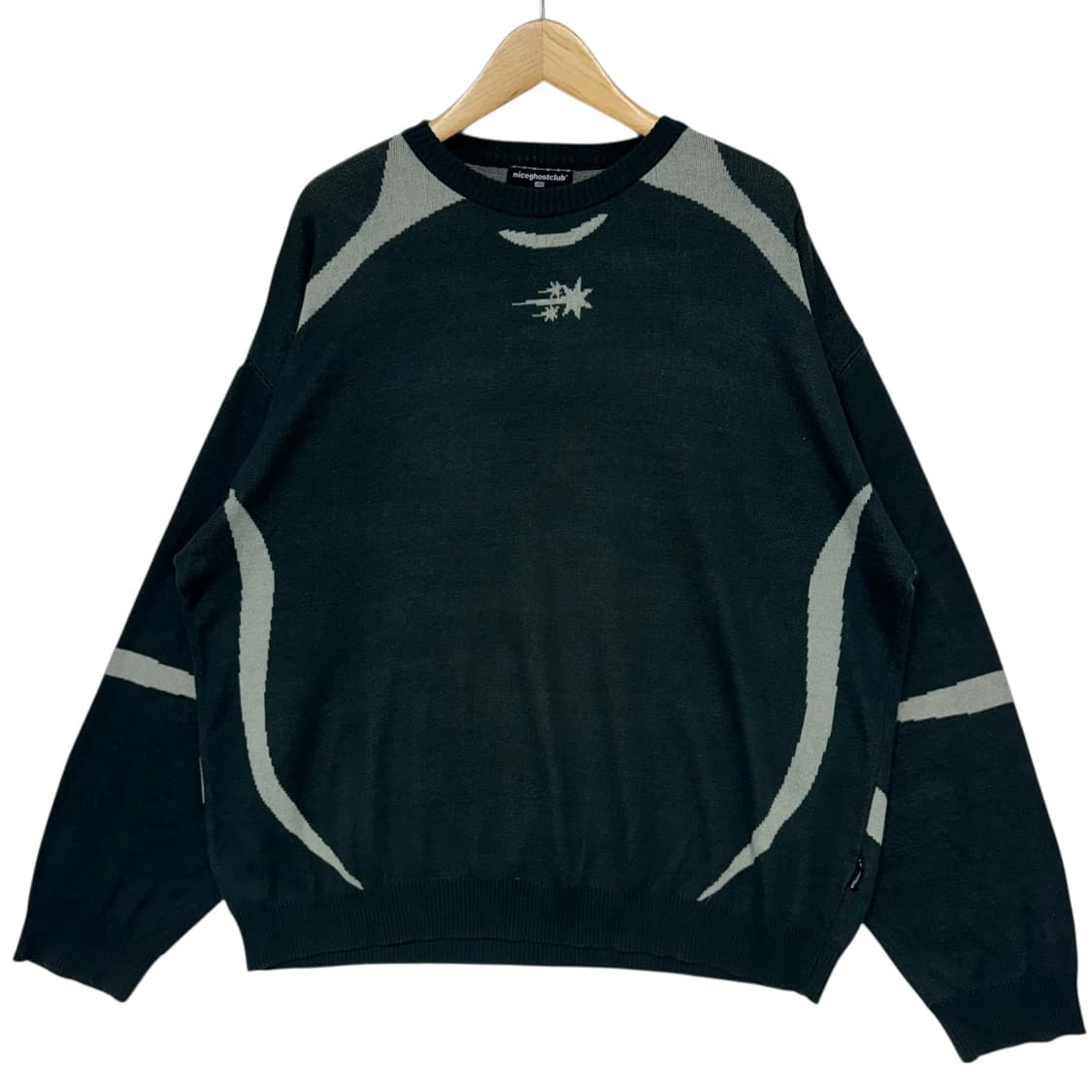 나이스고스트클럽 스타로고 코튼니트 상품이미지1