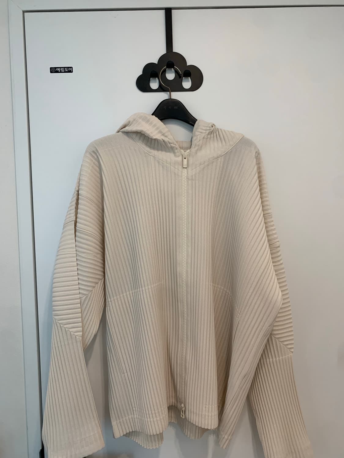 옴므플리세 후드집업 아이보리 2 jl114 상품이미지2