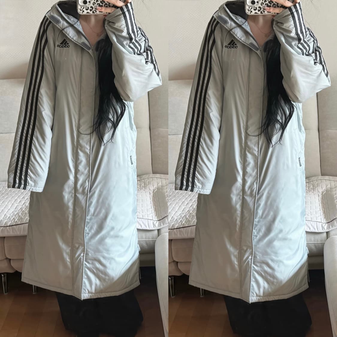 아디다스 회검 돕바 패딩 상품이미지2