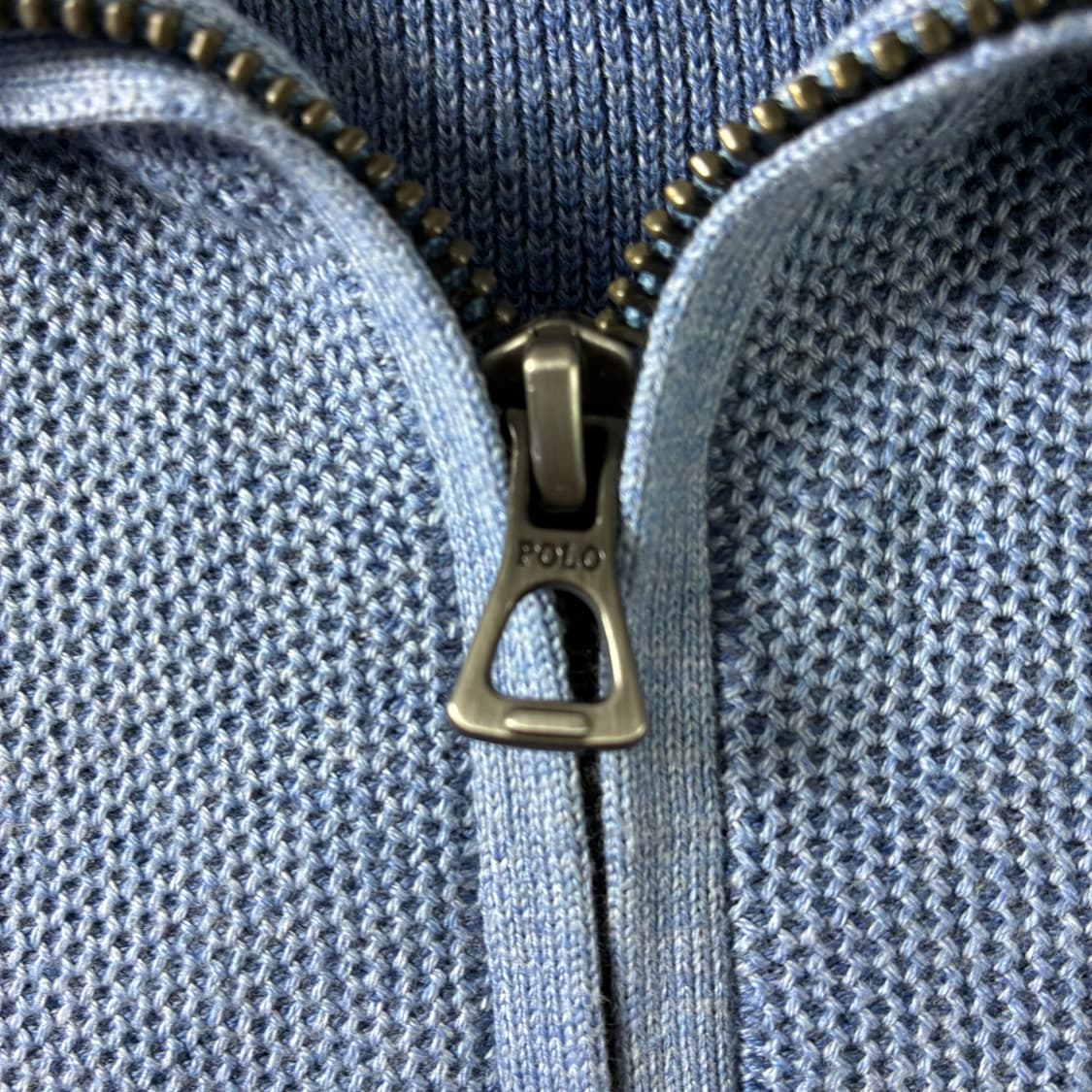 Polo  폴로 랄프로렌 신형 자수 피마코튼 소라 반집업 니트 상품이미지4