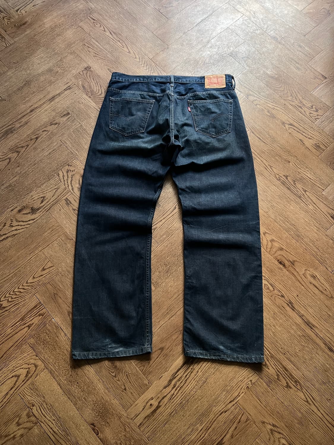 [36]리바이스 569 와이드핏 다크블루 워싱 데님 팬츠 상품이미지2