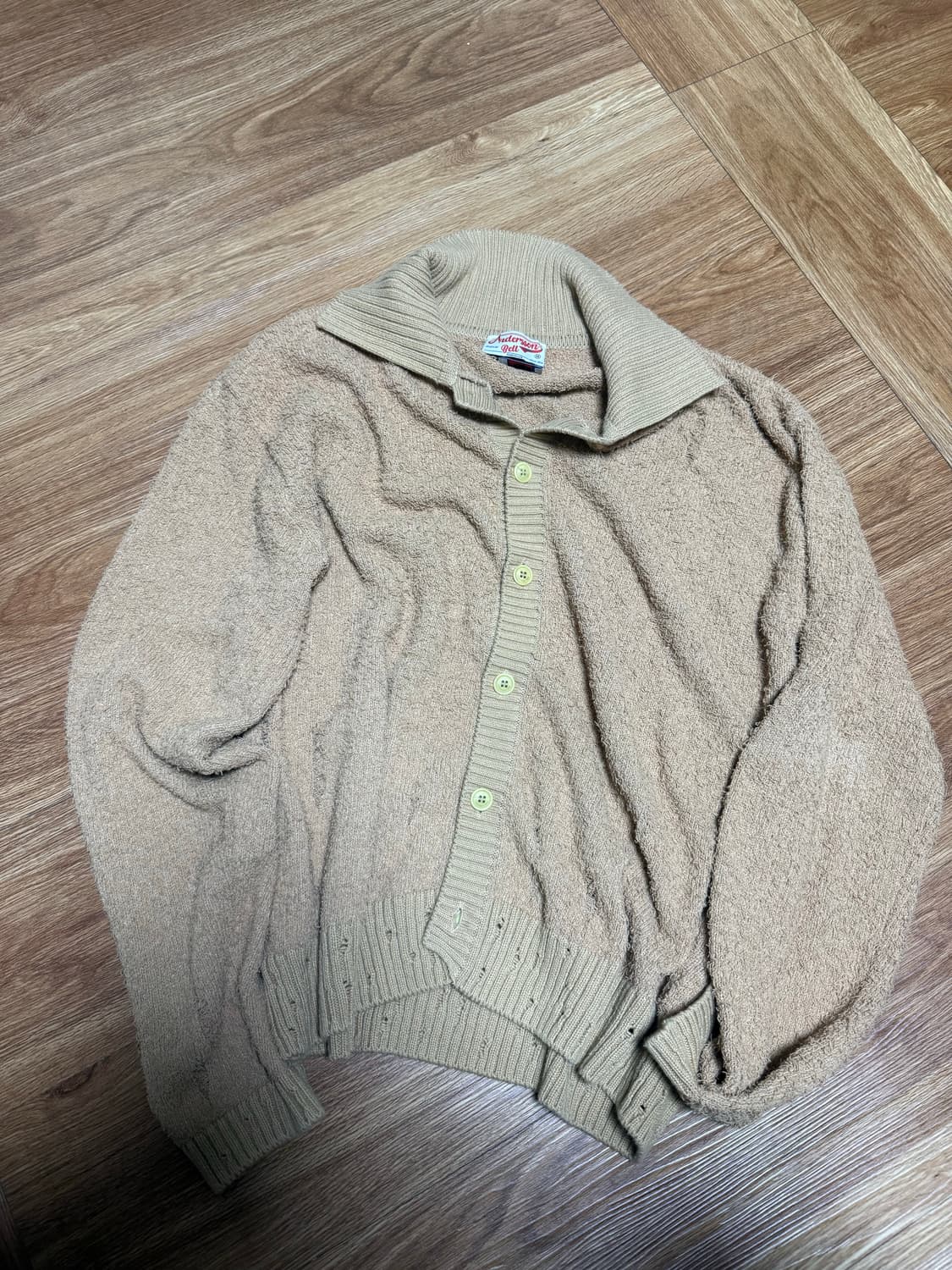 [M]앤더슨벨 더현대 부클 가디건 상품이미지1