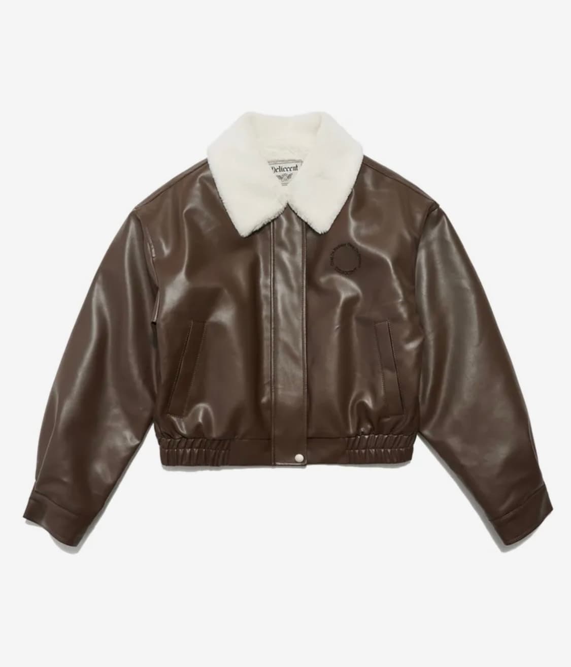 델리센트 크레시퍼 레더 블루종 [BROWN] 레더자켓 상품이미지1