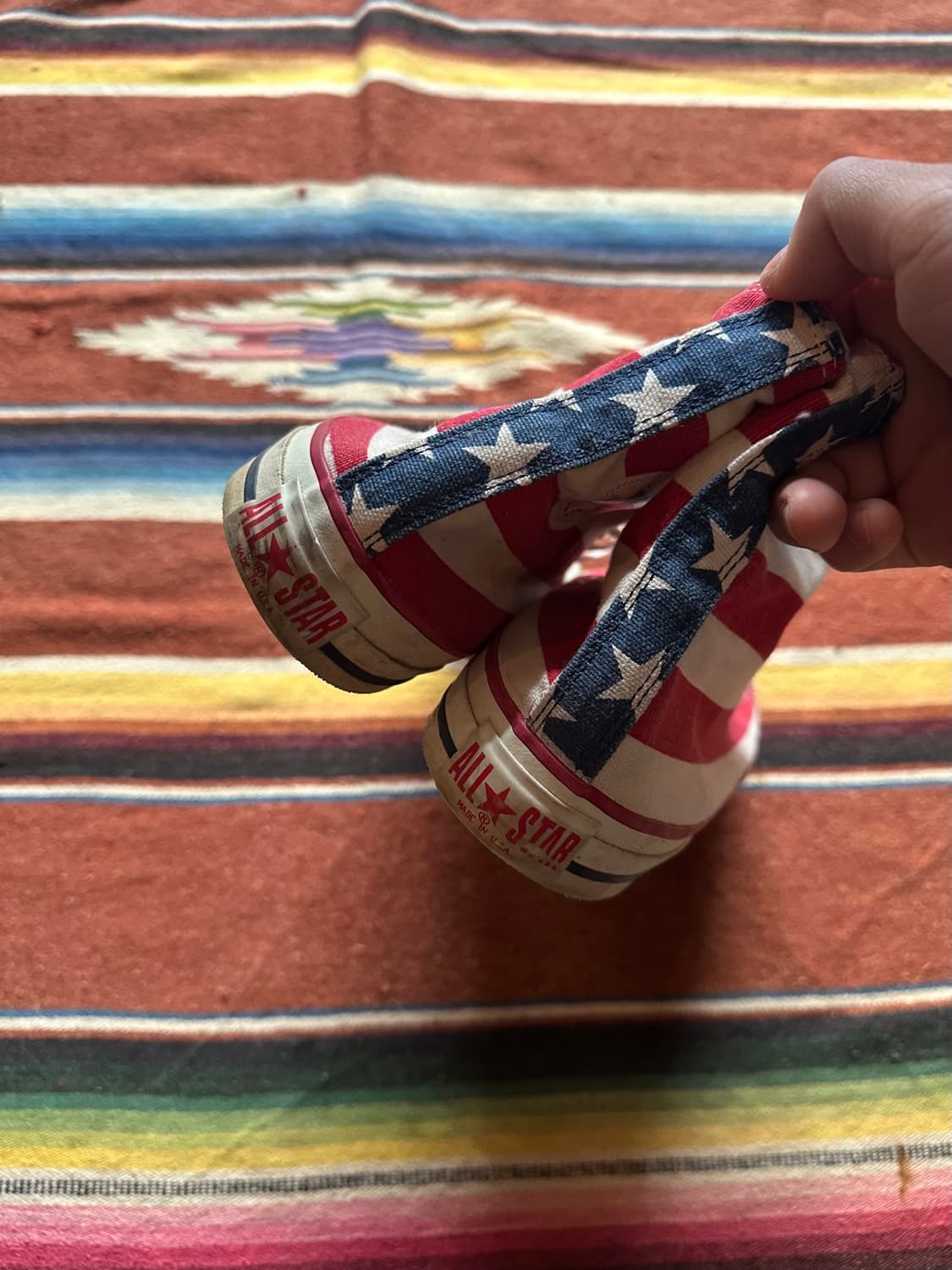 90s USA 빈티지 컨버스 성조기 척테일러 하이 상품이미지7