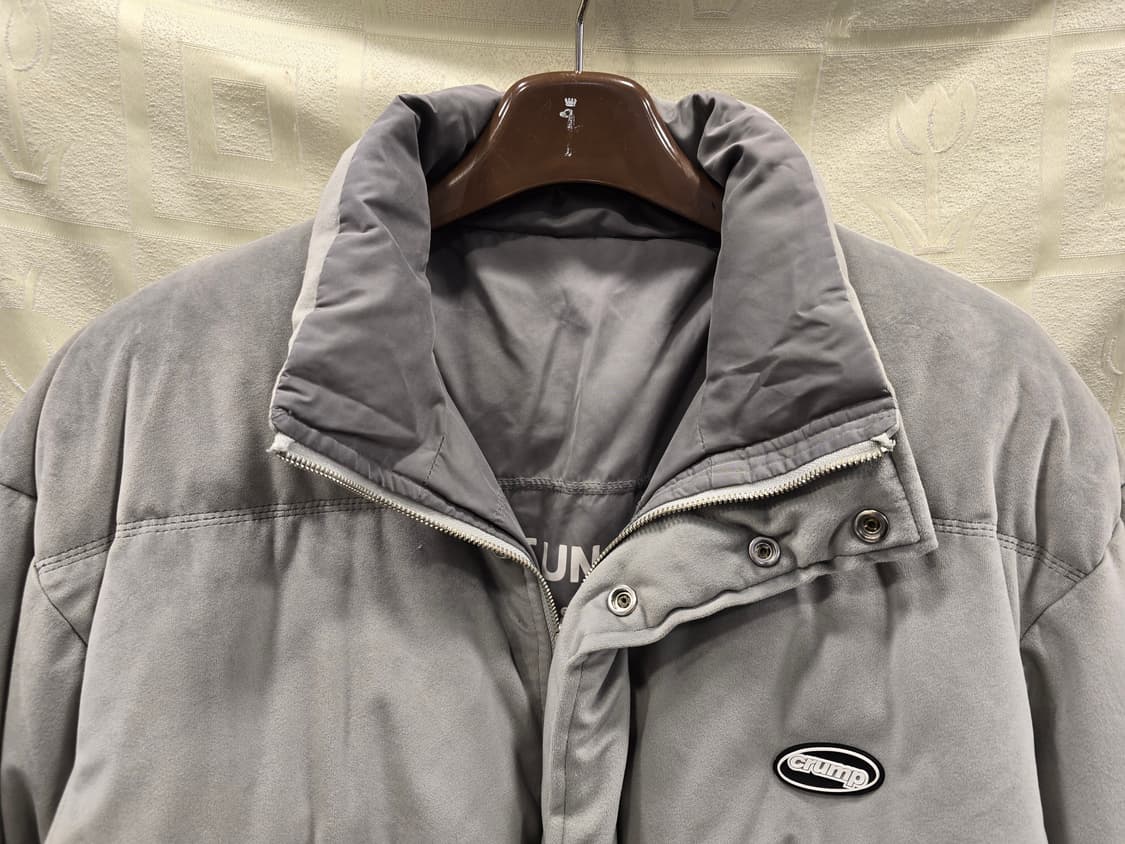 CRUMP 크럼프 양면 벨벳 패딩 점퍼 회색 100 상품이미지2