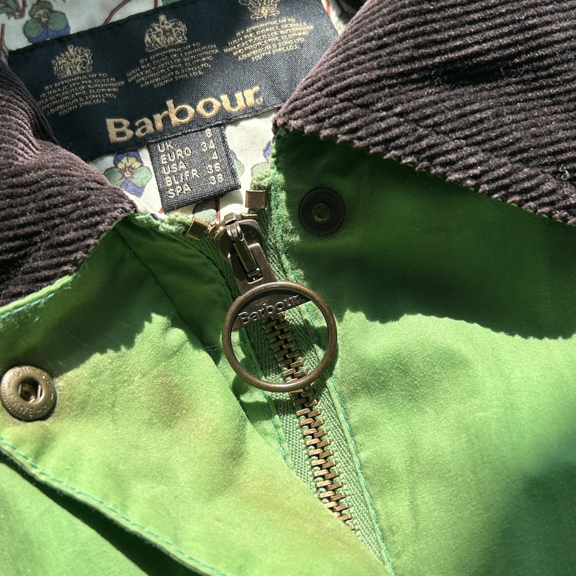 바버 코듀로이 카라 패턴 자켓 상품이미지3