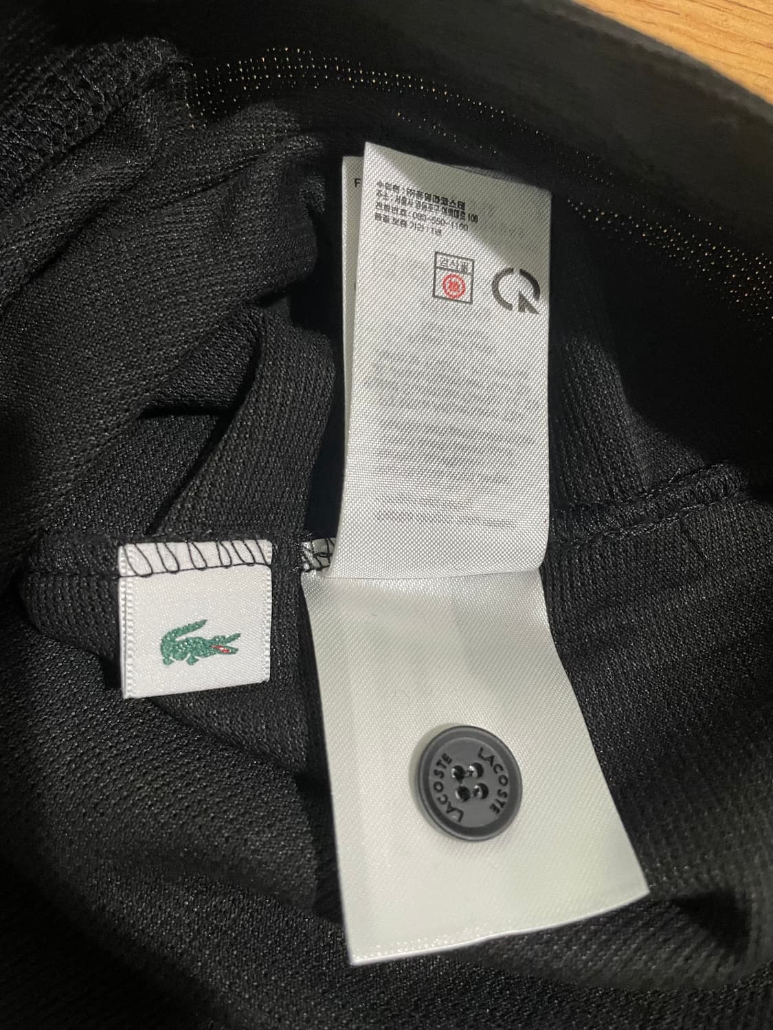 [새상품] 라코스테 긴팔 폴로 카라 티셔츠 스포츠 100사이즈 블랙 상품이미지4