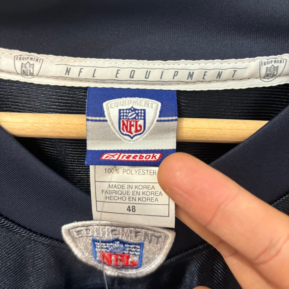 NFL X 리복 시카고 베어스 수퍼볼 네이비 럭비져지 L 상품이미지7