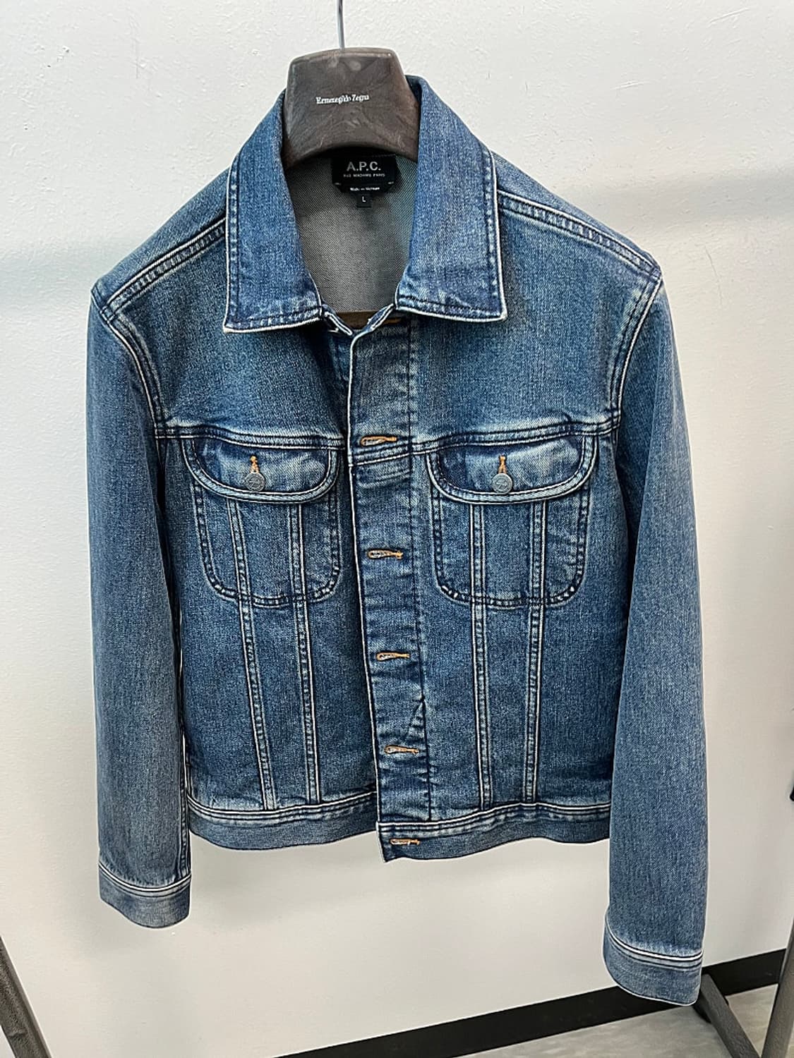 100) 아페세 중청 데님자켓  상품이미지2