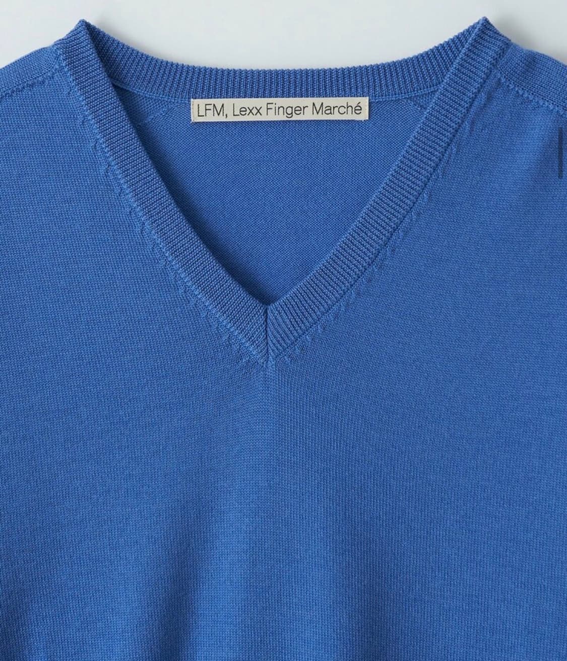 lfm 엘에프엠 v-neck knit sweater blue 상품이미지4