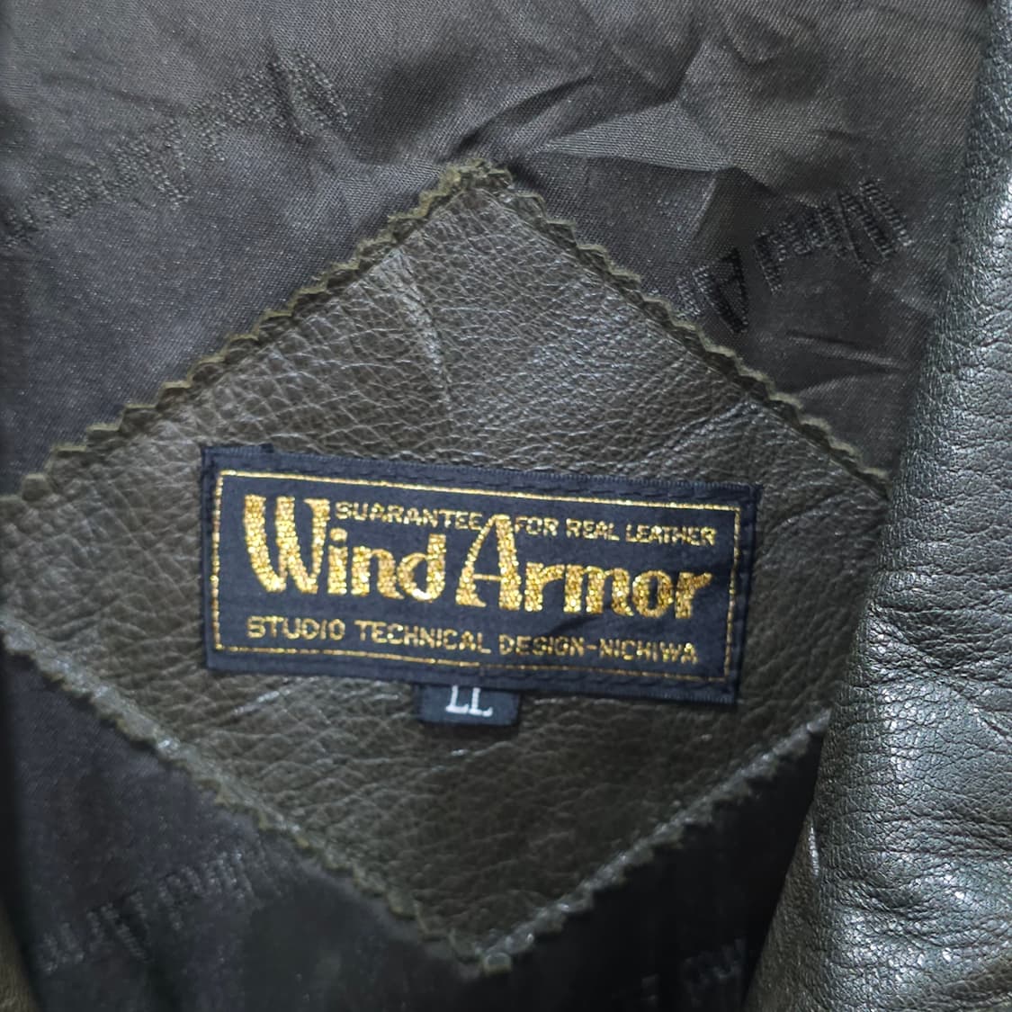 90s Wind Armor 사슴가죽 집업자켓- XL 상품이미지7