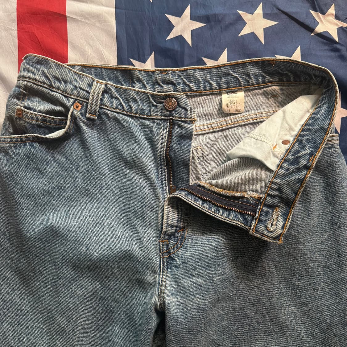 Levi's 리바이스 90s 테이퍼드핏 오렌지탭 데님 팬츠 -16 상품이미지4