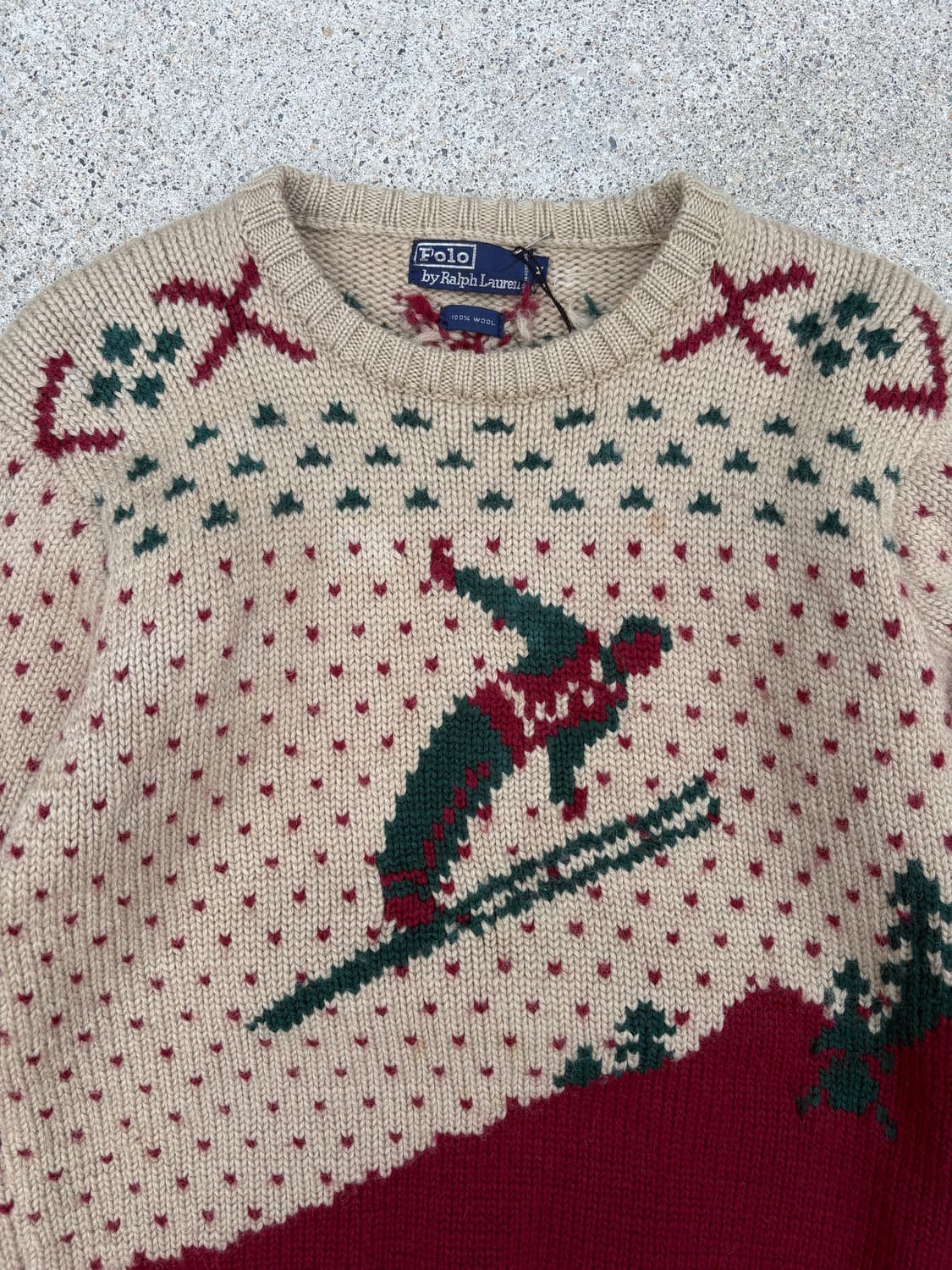 80-90‘s 폴로 랄프로렌 스키 헤비울 니트 상품이미지2