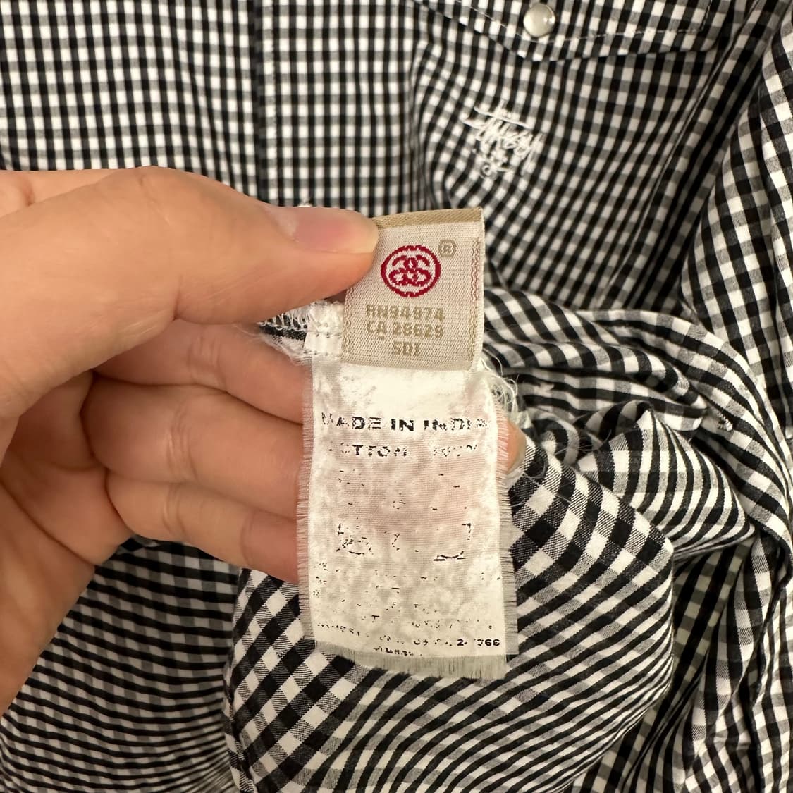 스투시 깅엄체크 반팔셔츠 상품이미지6