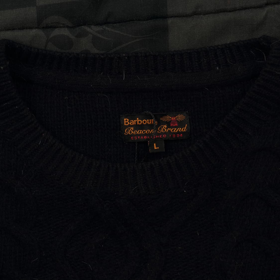 바버 케이블 니트 L B100 상품이미지3