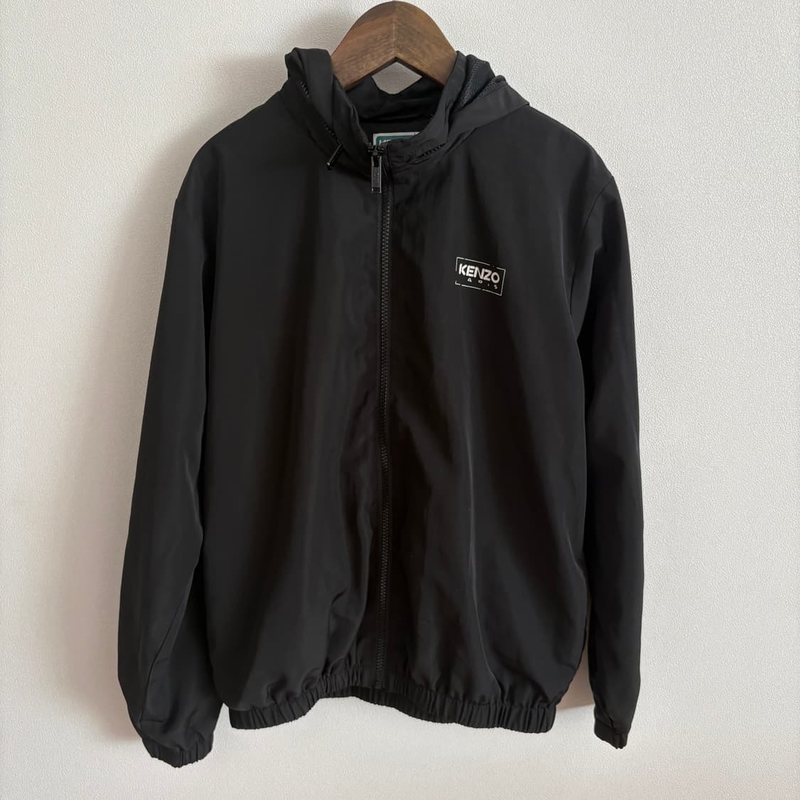 KENZO 겐조 블랙 후드 바람막이 12세/152cm 상품이미지1