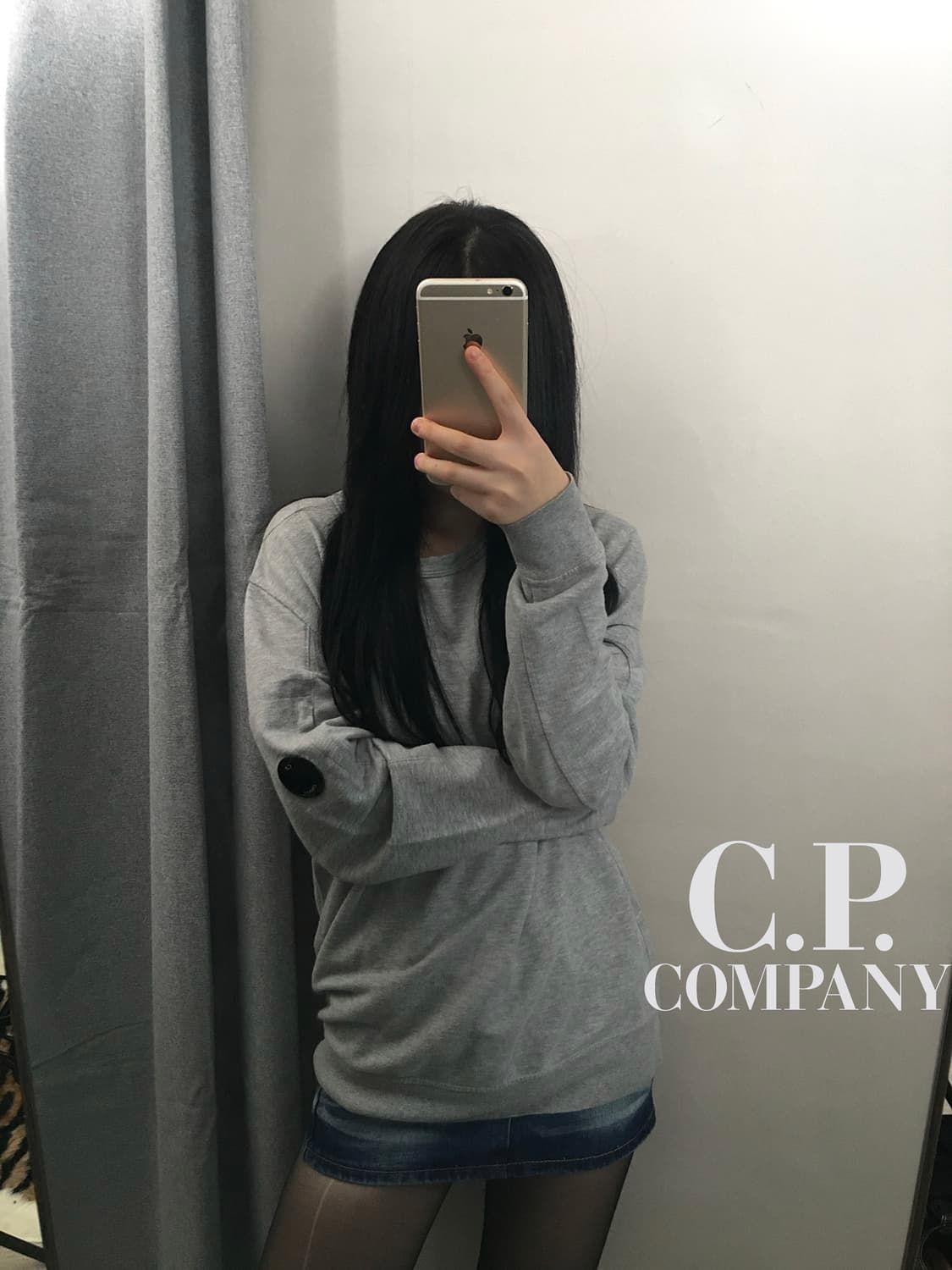 [정품]씨피 컴퍼니 렌즈 맨투맨 그레이 M 상품이미지1