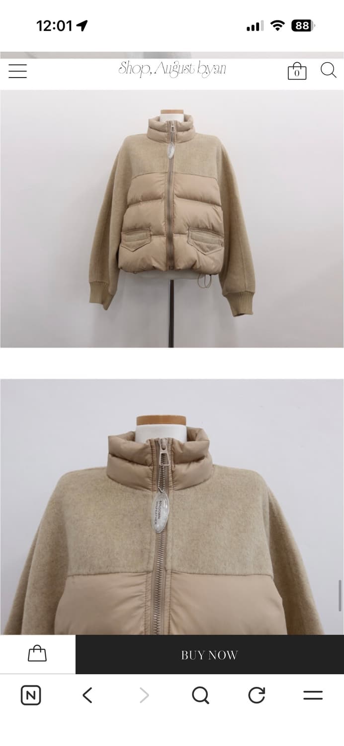 어거스트바이안 핸드메이드 오리털 패딩 상품이미지7