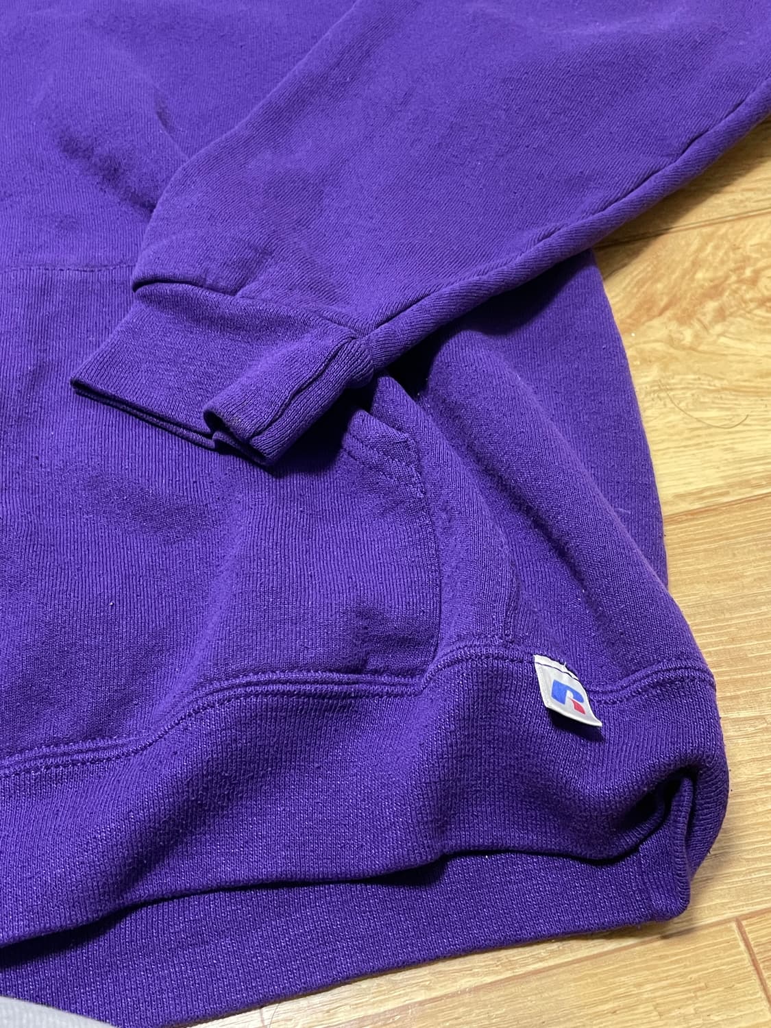 빈티지 러셀 에슬레틱 퍼플 후드티 후디 L 상품이미지3