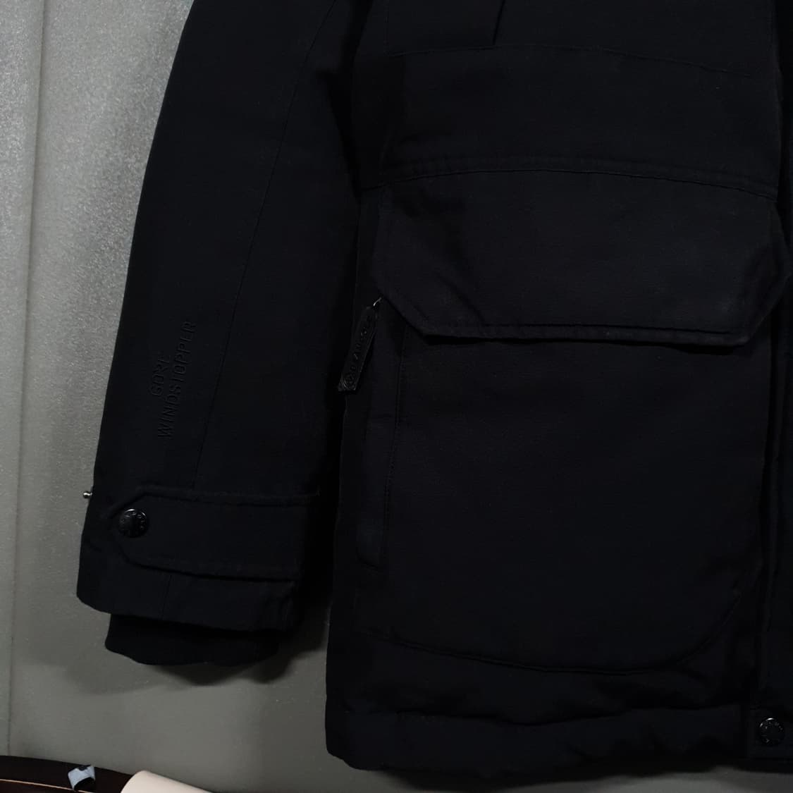 95 (M) 빈폴 아웃도어 고어텍스 윈드스토퍼 폴라 구스 다운 패딩 점퍼 상품이미지3