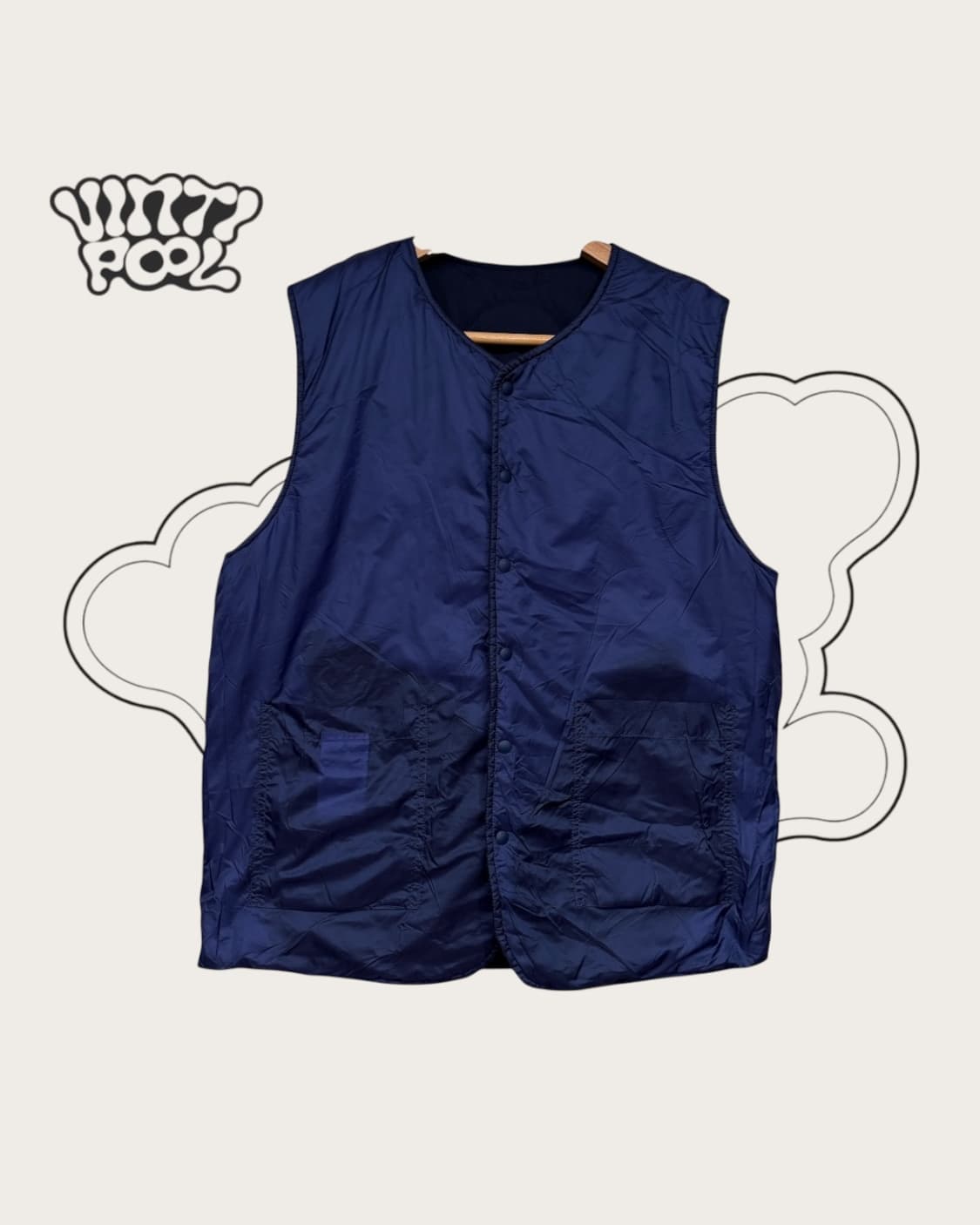 네이더스 양면 퀼팅 패딩 조끼 네이비 3 네이비 상품이미지2