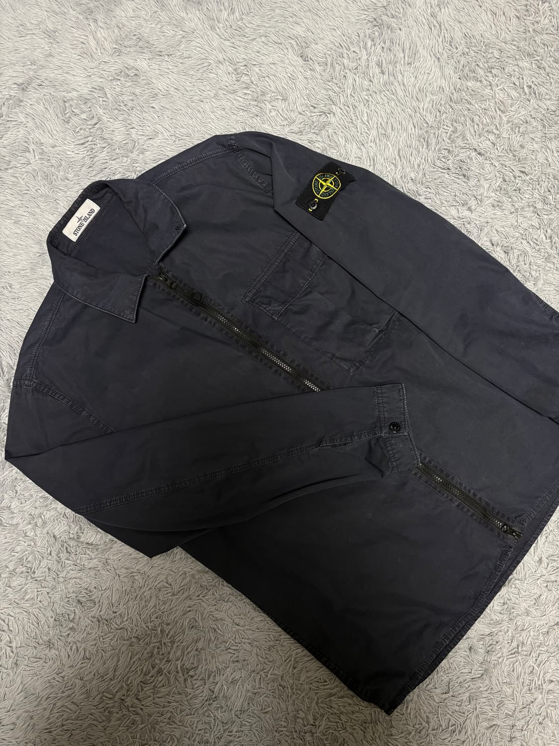 스톤아일랜드 19fw 올드이펙트 오버셔츠 상품이미지1