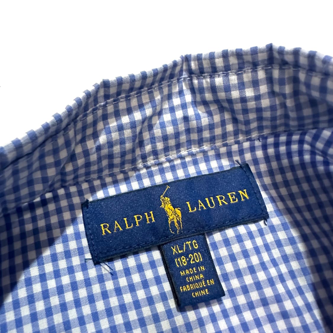 폴로 베어패턴 체크 셔츠 상품이미지4