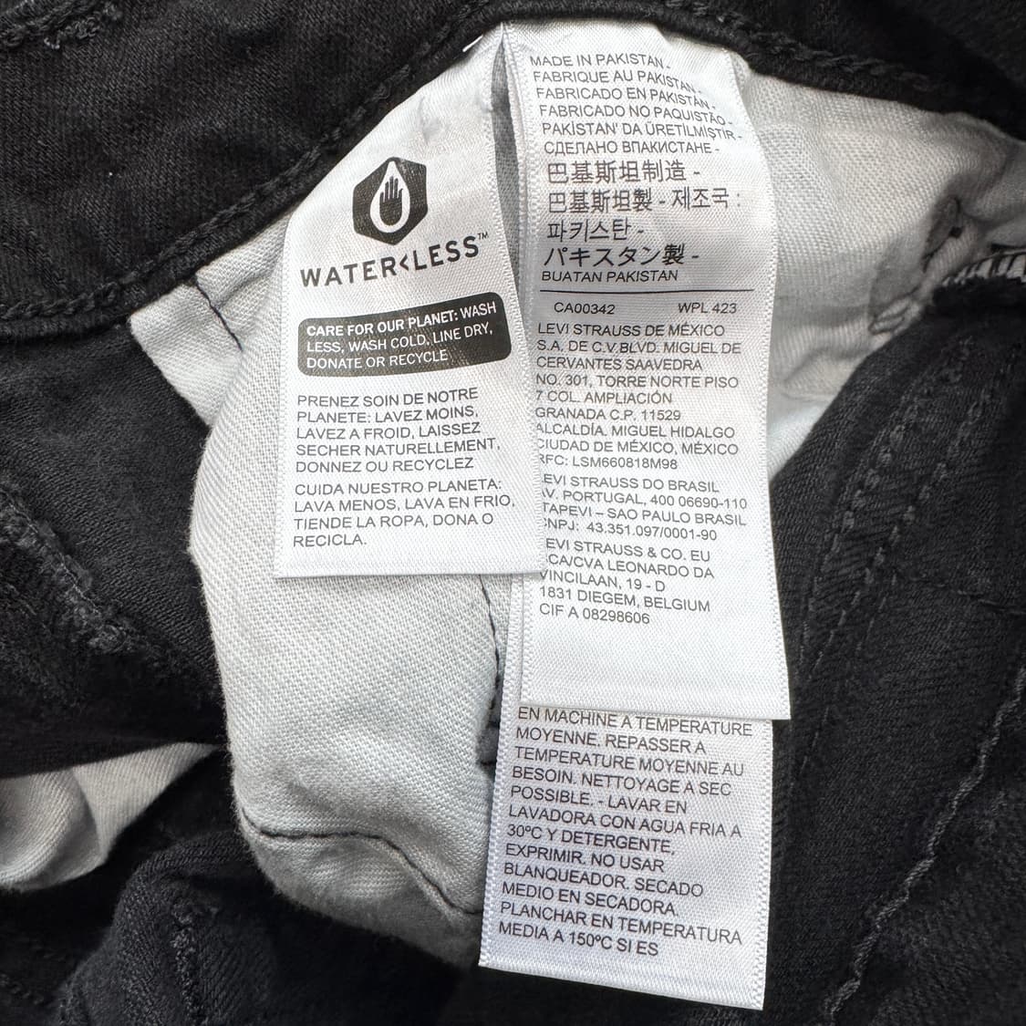 리바이스 559 새깅 스케이터 블랙 데님팬츠 상품이미지8