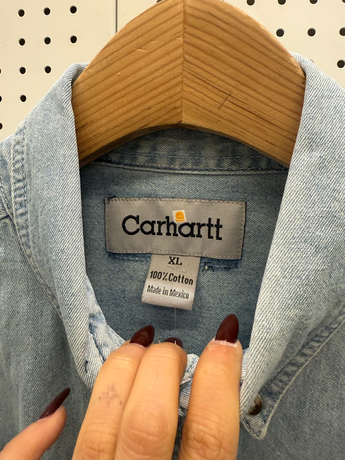 칼하트 워싱 데님 셔츠 U1296 상품이미지5