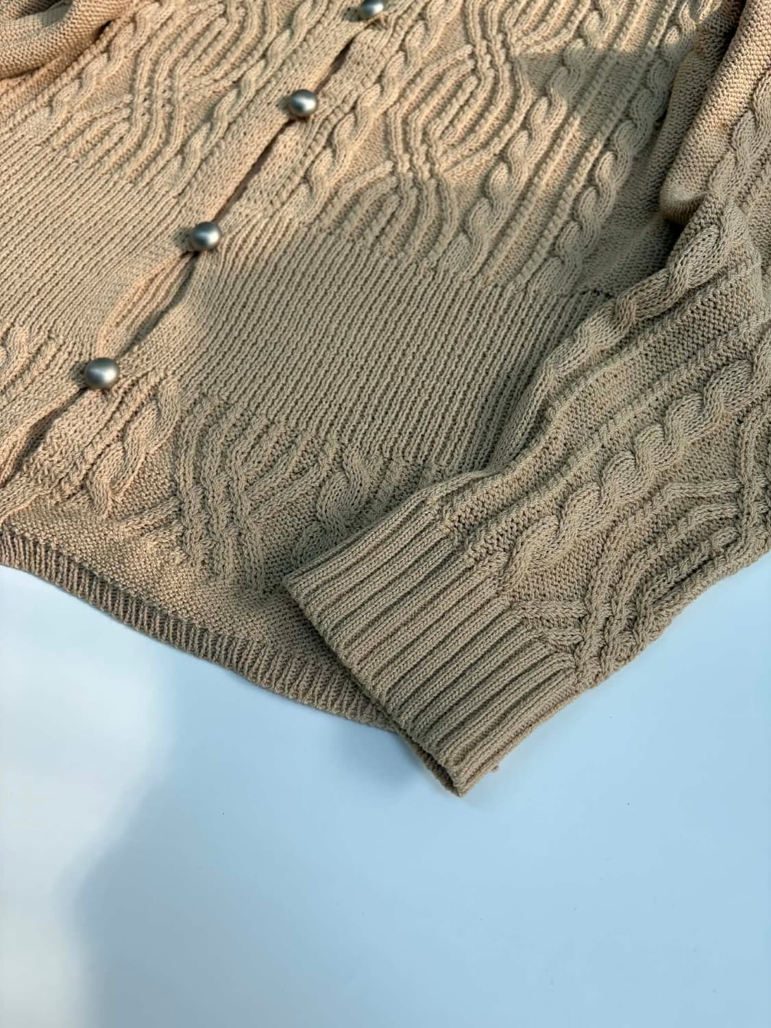 90s vintage 케이블 여성 니트 가디건 상품이미지7