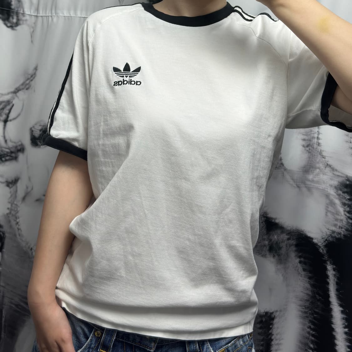 아디다스 삼선 링거티셔츠 상품이미지1