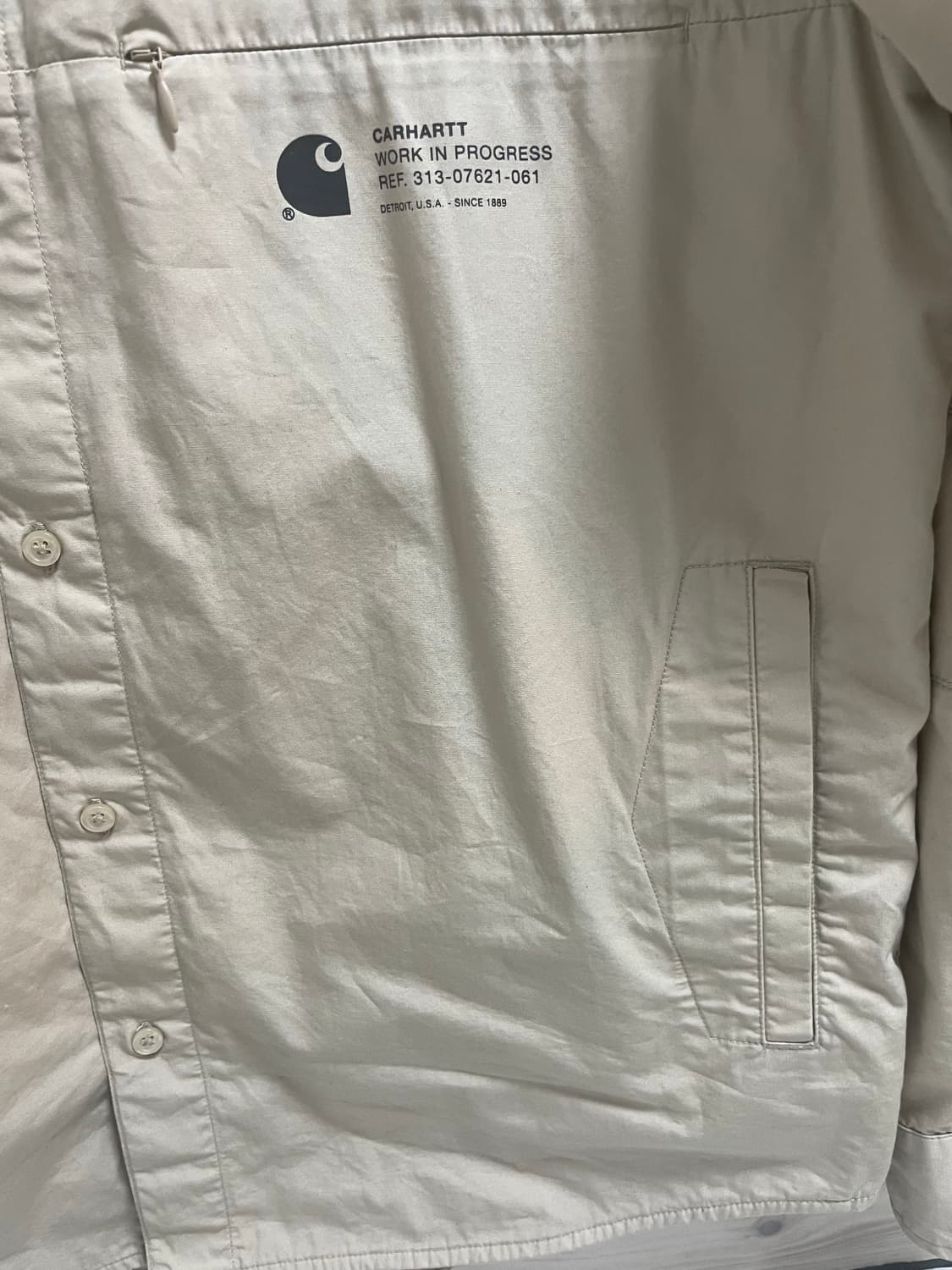 XL 105 칼하트 워크셔츠 베이지 상품이미지4