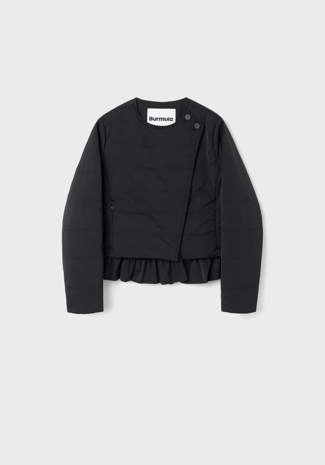 버뮬라 RUFFLE PADDED JACKET (BLACK) 상품이미지3