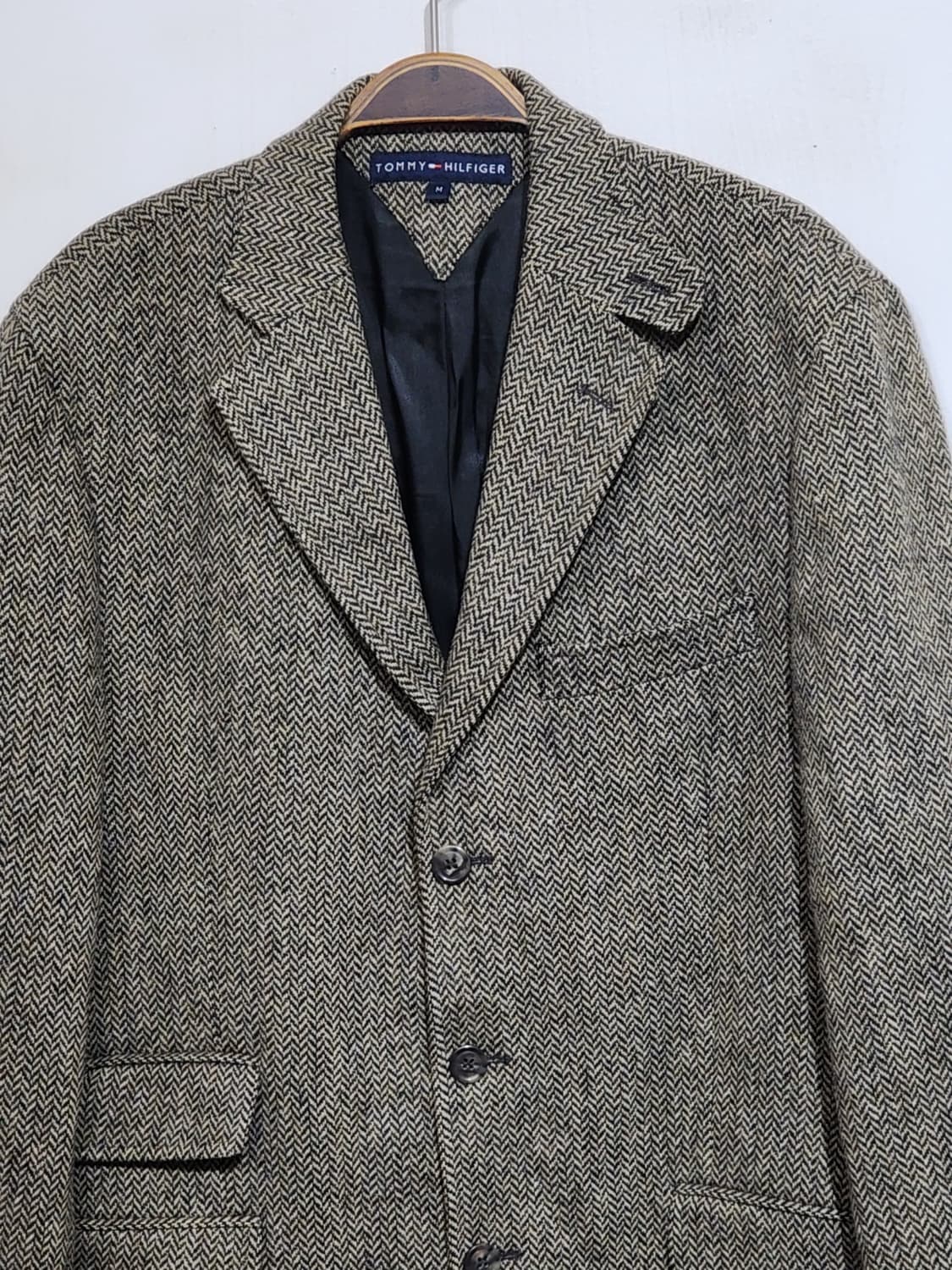 (L) 타미힐피거 모직자켓 토미 헤링본 블레이져 매장판  상품이미지2