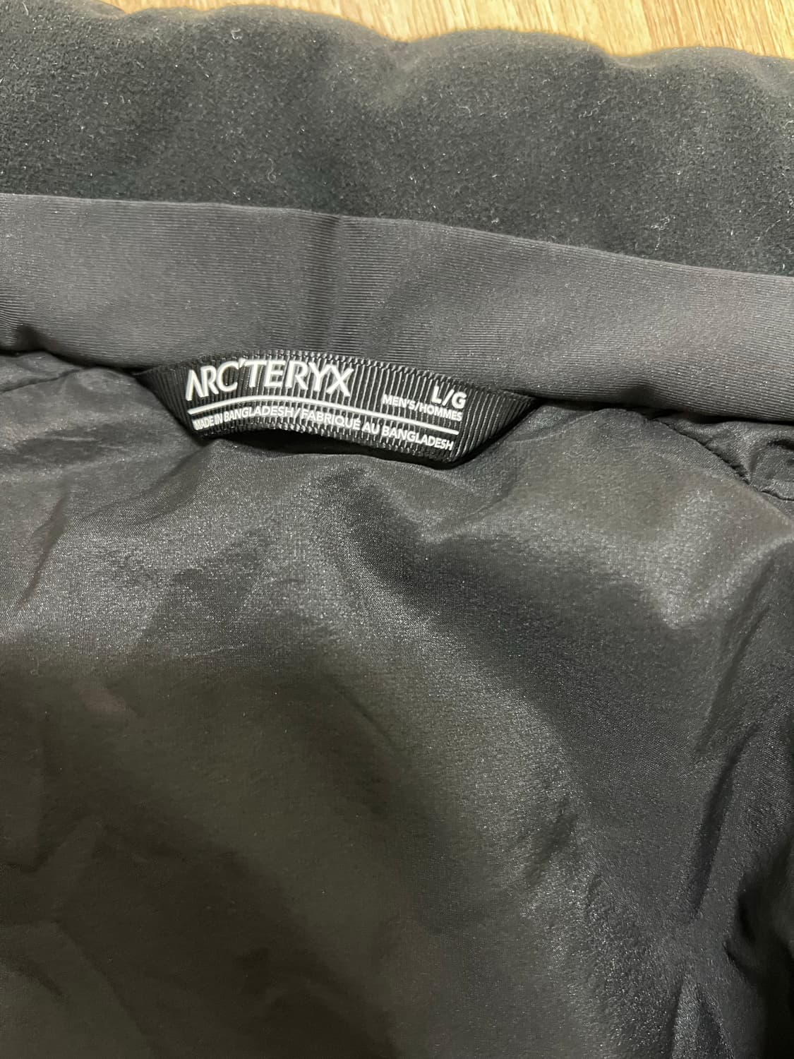 아크테릭스 아톰 AR 논후디 자켓 블랙 (L) 판매 상품이미지8