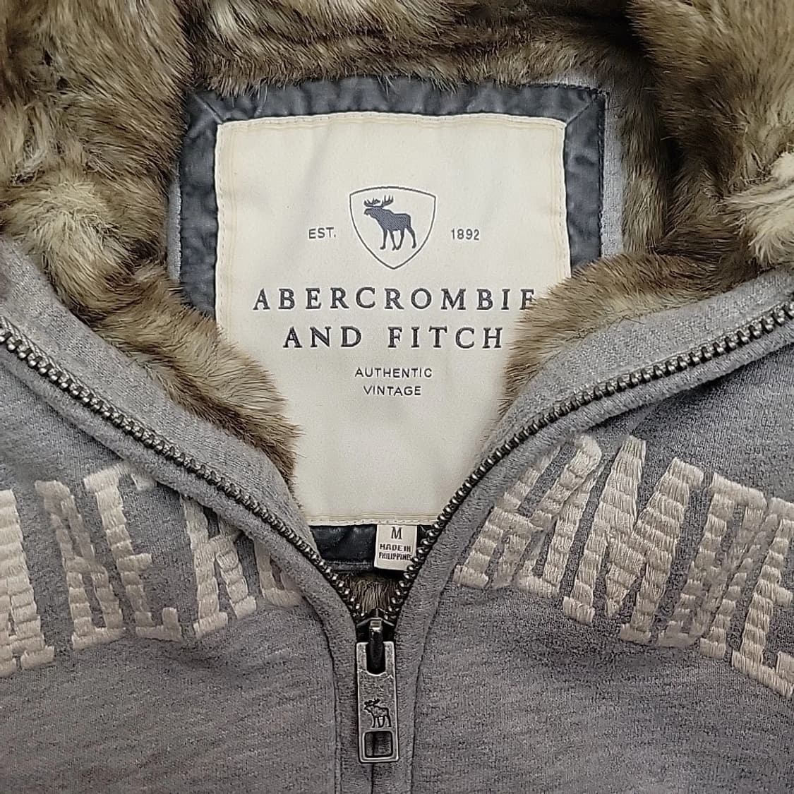 아베크롬비 앤 피치 Y2K 빈티지 퍼 후드 집업 상품이미지4